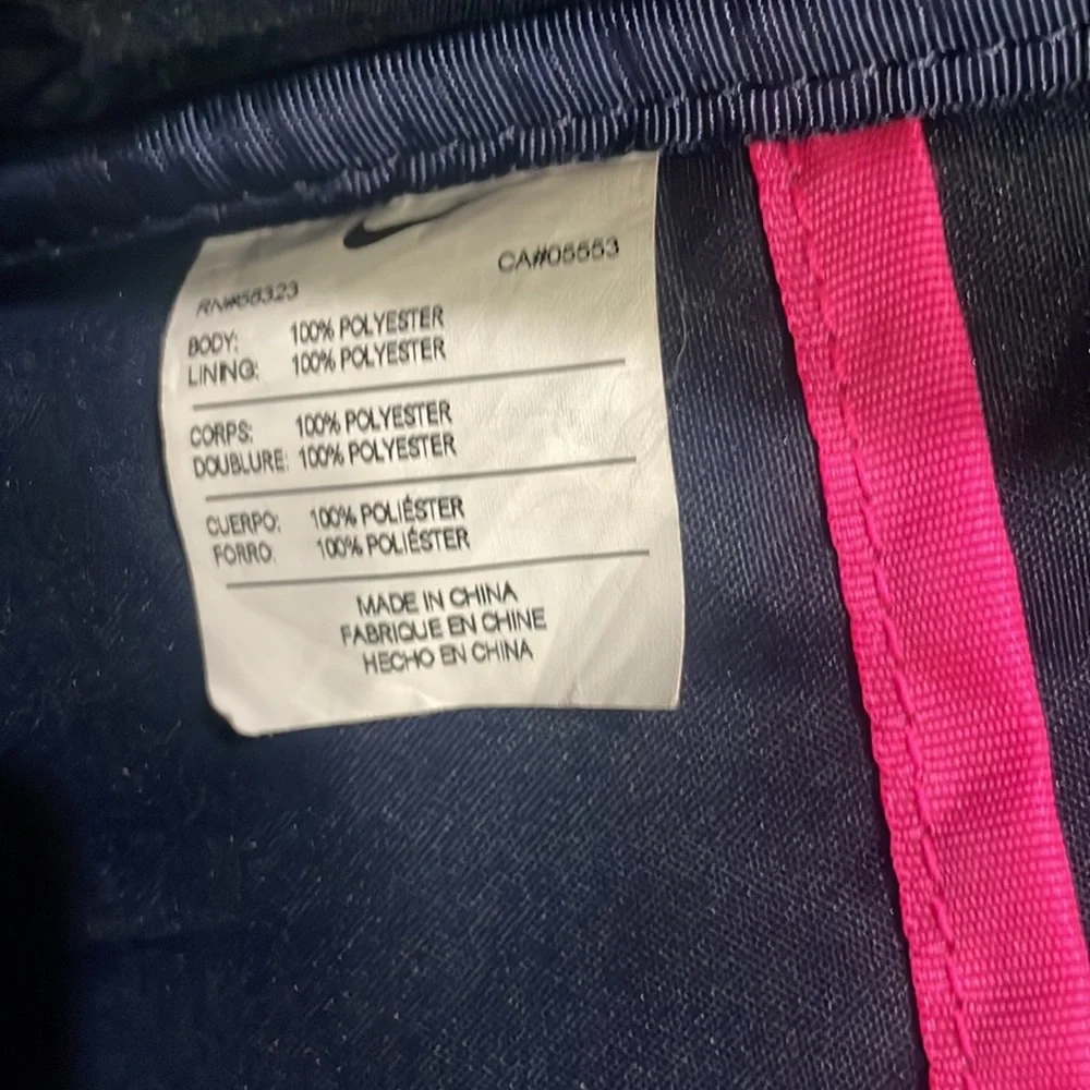 NIKE Auralux Backpack‎ Laptop Pocket Navy Blue with pink